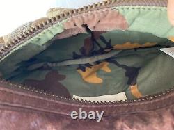 Vintage 90s Y2K Diesel Fanny Pack Waist Belt Bag Purse Crossbody Canvas Leather