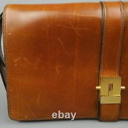 Vintage A. TESTONI Tan Leather Wristlet Clutch