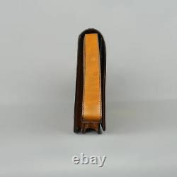 Vintage A. TESTONI Tan Leather Wristlet Clutch