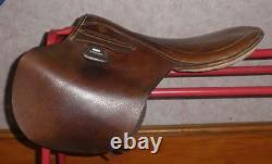 Vintage/Antique Tan Leather Pony Pad Saddle 14/15