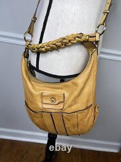 Vintage CHLOE Heloise tan Leather bag HOBO braided shoulder strap purse