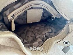 Vintage COACH 3790 Sonoma Beige Tan Pebbled Leather Shoulder Bag Handbag NWOT