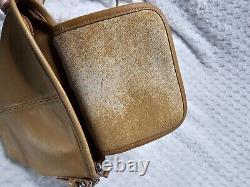 Vintage COACH C8C 4107 Soho Mini Tan Full Grain Leather Shoulder Crossbody Bag