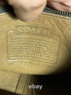Vintage COACH Leather British Tan Turn Lock Purse Shoulder Bag & Pouch READ