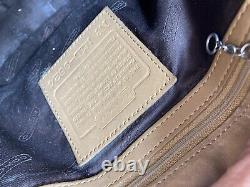 Vintage COACH Leather Saddle Bag / Shoulder Bag M1D-9824 FLAP / Tan light Brown