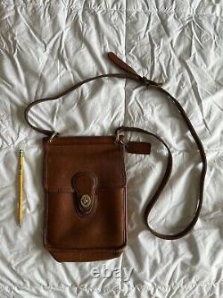 Vintage COACH british tan leather purse 0824-356