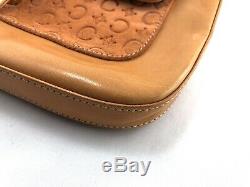 Vintage Celine Monogram Leather Suede Handbag Tan Excellent Condition