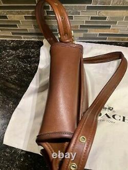 Vintage Coach 9965 Legacy Trail Small Flap Leather Handbag British Tan