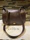 Vintage Coach Bag Ranch Bag Glove Tanned Leather USA Mahogany Brown 9852