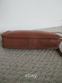 Vintage Coach British Tan Leather Crossbody / Clutch Handbag Double Strap #1155