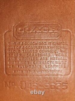 Vintage Coach British Tan Leather Crossbodybag Convertible Clutch No. J4B-9635