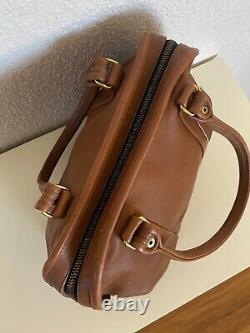 Vintage Coach British Tan Soft Leather Doctor Satchel Bag