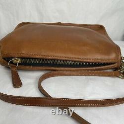 Vintage Coach Companion Bag Crossbody Purse Tan Leather Made In USA