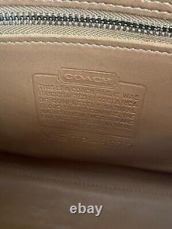 Vintage Coach Court Leather Shoulder Bag Tan Camel Nickel 9870
