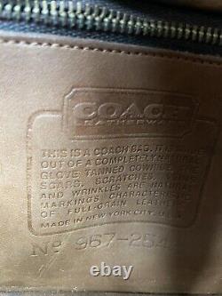 Vintage Coach Dinky 8375 Bag Purse NYC USA Twill Canvas Tan Reloved Old 1986