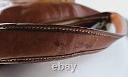 Vintage Coach Ergo Zip Hobo Bag Saddle British Tan Burnished Leather 9227