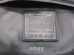 Vintage Coach Glove Tanned Leather Shoulder Bag Black 6145