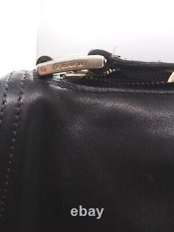 Vintage Coach Glove Tanned Leather Shoulder Bag Black 6145