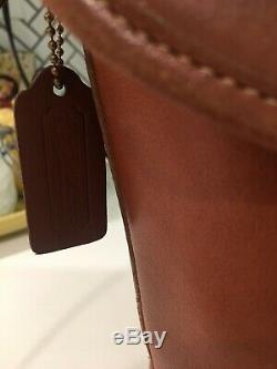Vintage Coach Jackson Bucket CrossBody Bag British Tan Leather #9912 USA Rare
