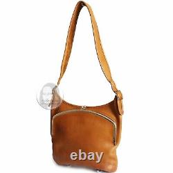 Vintage Coach Large Kisslock Shoulder Bag Bonnie Cashin Frame Bag Tan Leather