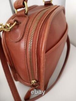 Vintage Coach Lunch Box Zip Bag 9991 British Tan Leather