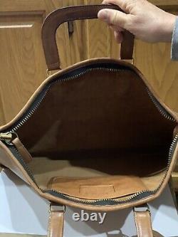 Vintage Coach Made in New York City USA British Tan Leather Business Briefcase