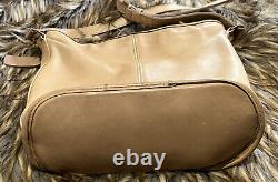 Vintage Coach Made in USA Leather Bucket Bag Light Tan N024-2933