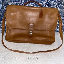 Vintage Coach Metropolitan Brief British Tan Leather Messenger Bag COACH Forever