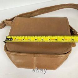 Vintage Coach Purse Shoulder Bag Saddle Leather #9170 Made in NYC Camel Tan
