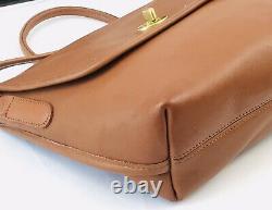 Vintage Coach Quincy British Tan Leather Crossbody Handbag 9919