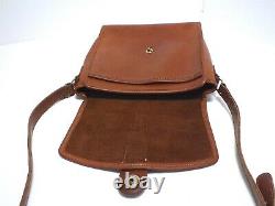 Vintage Coach Scout Shoulder/CrossBody Bag British Tan Leather #9890 Made in USA