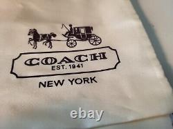 Vintage Coach Tan Brown Madison Satchel Leather Bag With Duster Bag Included