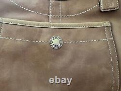 Vintage Coach Tan Leather Legacy Lined Satchel Purse 10743 Lightly Pre owned