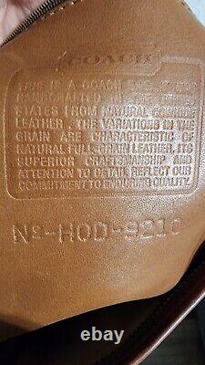 Vintage Coach Tan Leather Saddle Boho Bag 9210 Legacy Excellent