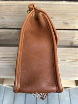 Vintage Coach Willis satchel bag 9927, top handle, British tan