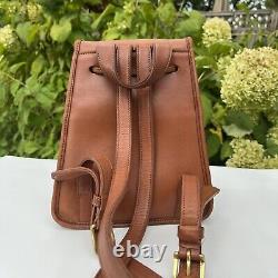 Vintage Coach mini daypack backpack in British tan 9960 made in USA