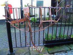 Vintage Complete English Leather Tan Donkey /Small Pony Driving Harness Bridle