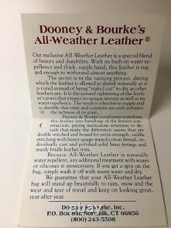 Vintage DOONEY & BOURKE Black/Tan Leather Equestrian Crossbody Shoulder Bag 80's