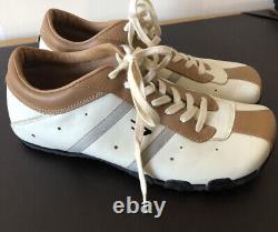 Vintage Diesel Evelyn Trainers Shoes Leather Cream Tan Rare Collectable Size 6.5