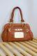 Vintage Dolce And Gabbana D&G Distressed Leather Luggage Tan Color Bag