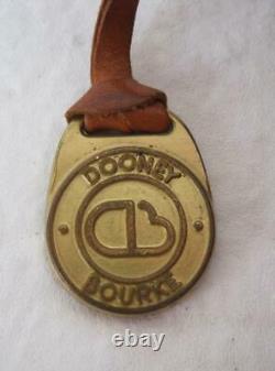 Vintage Dooney Bourke Spectator English Tan Leather Cross Body Bag Equestrian