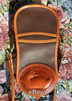 Vintage Dooney and Bourke Big Duck Shoulder Bag Dark Brown/Tan Rare U. S. A