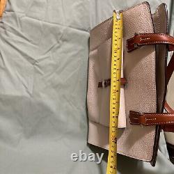 Vintage Dooney and Bourke Leather Tan/White Shoulder Bucket Bag