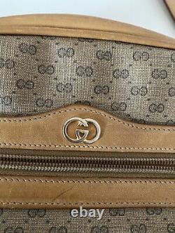 Vintage Genuine Gucci Small Cross Body/Shoulder Box Bag Tan & Brown