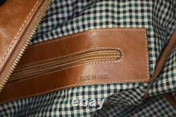 Vintage Ghurka Marley Hodgson 20 Wheeled British Tan Leather CarryOn Duffel Bag