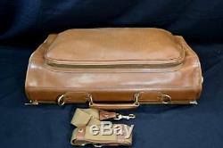 Vintage Ghurka Marley Hodgson 83 PACKET Tri-Fold British Tan Leather Garment Bag