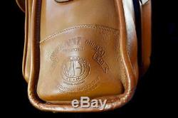 Vintage Ghurka Marley Hodgson No 17 SATCHEL Saddle Leather British Tan Briefcase