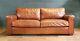 Vintage Halo Living Chesterfield Distressed Tan Real Leather Club Sofa 1