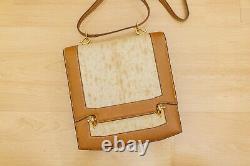 Vintage Hermes Leather Crossbody Bag in Tan