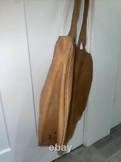 Vintage LL Bean Shoulder Purse Bag Tote Leather Brown 70s 80s